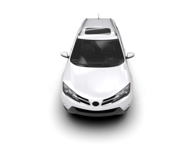 Siyah arka planı olan beyaz modern bir araba.