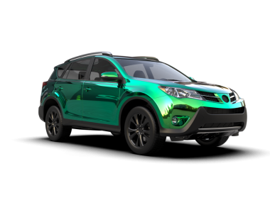 kırpma yolu ile beyaz arkaplan üzerindeki modern SUv