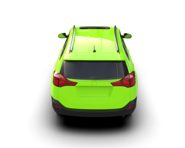 yeşil araba 3D görüntüleme