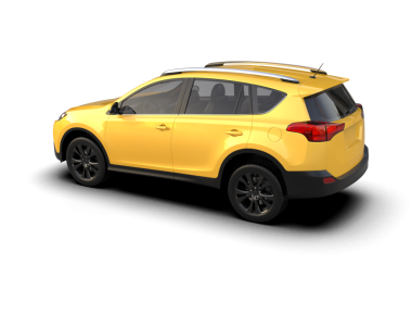 modern araba gri arka planda izole edilmiş. 3d oluşturma