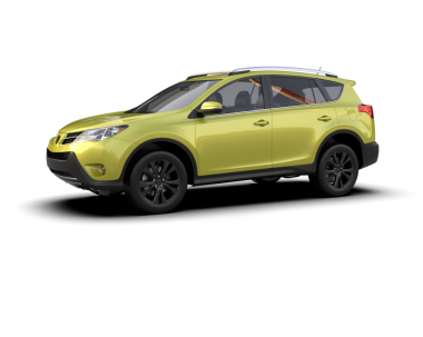 Beyaz arka planda sarı çizgili modern bir araba..