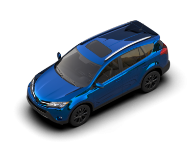 modern mavi şehir arabası