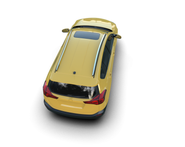 beyaz arka planda modern araba