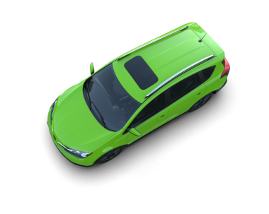 Araba beyaz arka planda izole edilmiş. 3d oluşturma