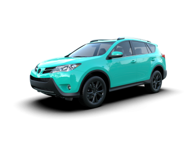 Beyaz arka planda modern bir araba. 3d oluşturma