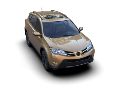 Yansımalı modern küçük araba