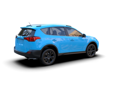 modern araba izole edilmiş arka plan. 3d oluşturma