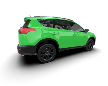 Beyaz arka planda bir araba. 3 Boyutlu Hazırlama