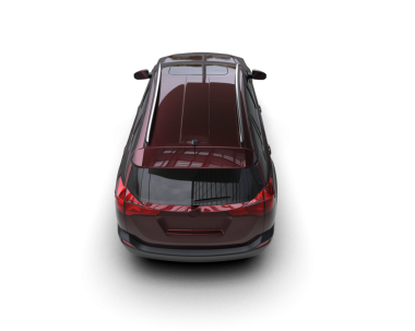 modern araba siyah arka planda izole edilmiş. 3d illüstrasyon.