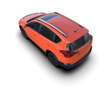 modern araba gri arka planda izole edilmiş.