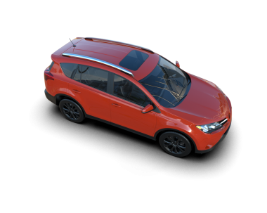 Siyah arka planda modern kompakt araba.