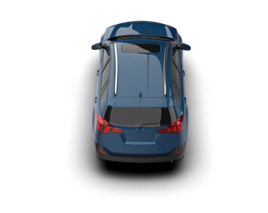 modern araba gri arka planda izole edilmiş.