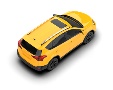 Sarı modern şehir arabası