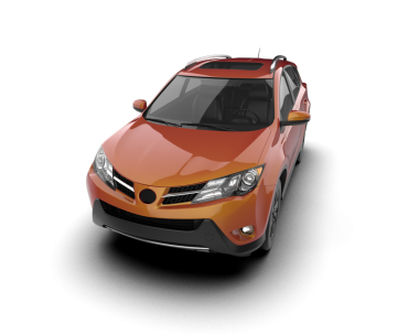 modern araba beyaz arkaplanda izole edilmiş 3 boyutlu görüntüleme