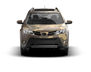 modern SUV arabası beyaz arka planda izole edilmiş 3 boyutlu görüntüleme