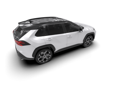 araba beyaz arkaplanda izole edildi