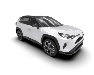 kompakt araba siyah arkaplanda izole edildi.