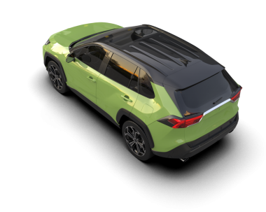 modern SUV arabası yeşil arka planda