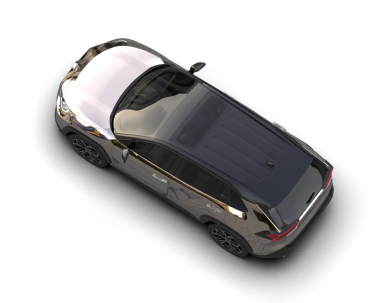 Beyaz arka planda modern bir araba. 3d oluşturma