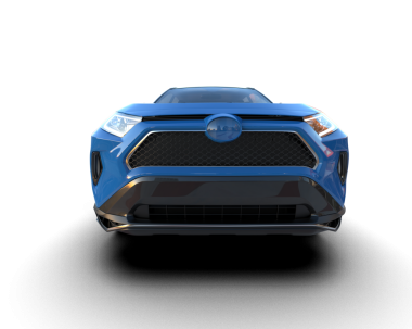 Mavi spor araba. yüksek çözünürlüklü 3d görüntüleyici