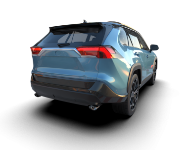 Siyah arka planda modern bir cip. 3 Boyutlu Hazırlama