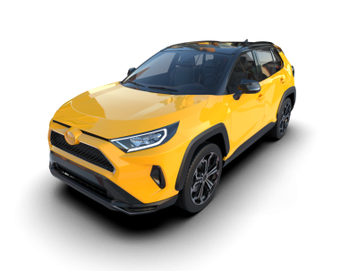 Modern kompakt araba. 3d oluşturma