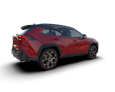 Beyaz arka planda siyah araba