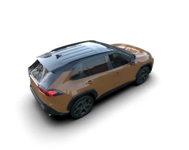 Siyah bir yüzeyde modern bir araba. 3d oluşturma