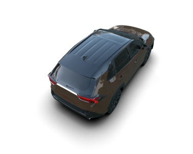 Modern araba arka planda izole edilmiş. 3D görüntüleme - illüstrasyon