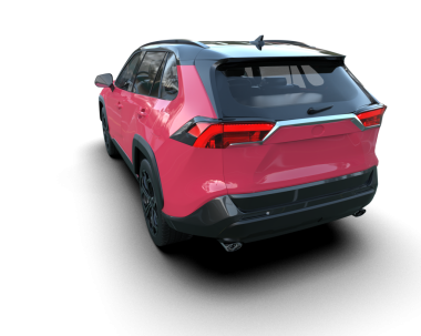 İzole edilmiş bir arkaplanda arazi aracı. 3d oluşturma