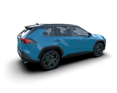 Modern SUV arabası. 3d oluşturma