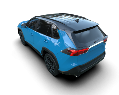 Beyaz arka planda yansıması olan modern lüks spor araba. 3d oluşturma.