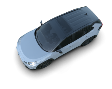 araba siyah bir arkaplanda yansıma ile izole edildi