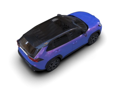 Beyaz arkaplandaki araba.