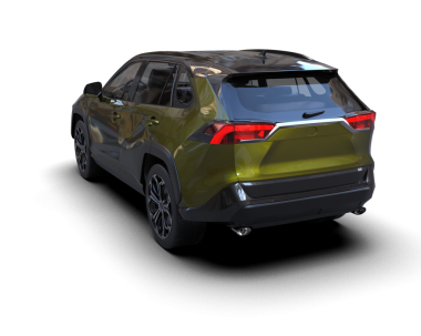 siyah lüks modern araba siyah arka planda izole.