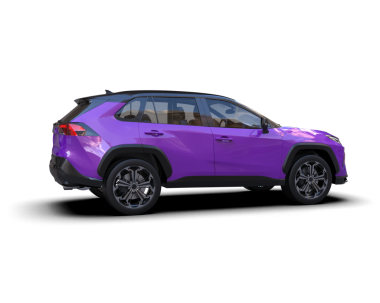 Beyaz arka planda modern SUV 'ye sahip bir SUV