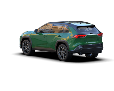 Stüdyo ortamında 3 boyutlu markasız bir pikap araba.