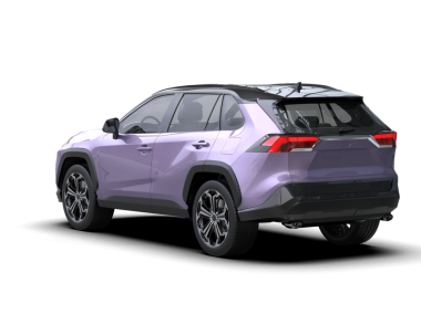 modern SUv siyah arkaplanda izole edildi