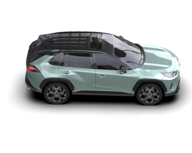 Beyaz stüdyo arka planında izole edilmiş modern bir arabanın 3 boyutlu görüntüsü