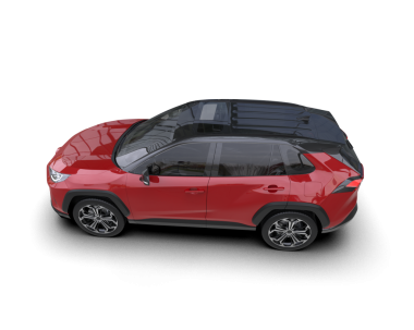 Beyaz arka planda izole edilmiş modern bir arabanın 3 boyutlu görüntüsü