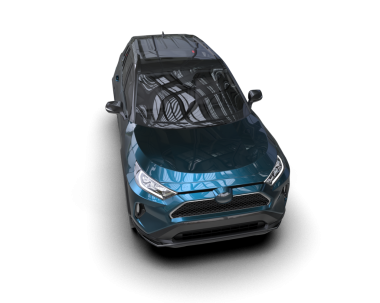 Modern elektrikli araba beyazda izole edilmiş. 3d oluşturma