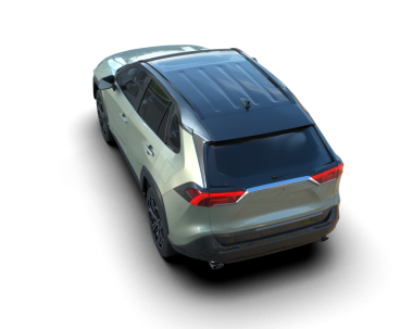 Beyaz arka planda modern bir cip. 3d oluşturma.