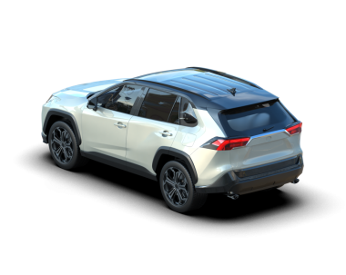 Beyaz arka planda bir cip. 3d oluşturma