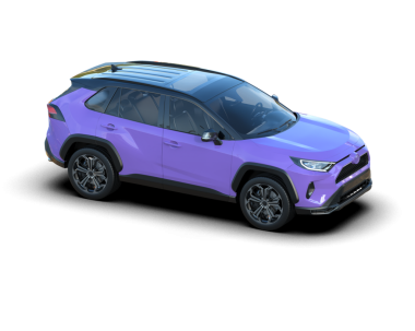 beyaz arkaplanda mor araba