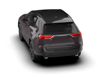 Siyah lüks araba arka planda izole edilmiş, 3 boyutlu çizim - illüstrasyon