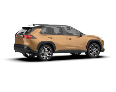 Modern araba arka planda izole edilmiş. 3d oluşturma