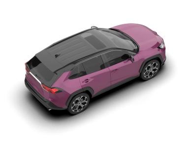 Beyaz arka planda pembe modern araba 3 boyutlu görüntüleme