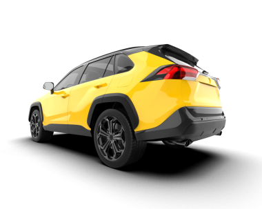 Modern sarı jipli cip.