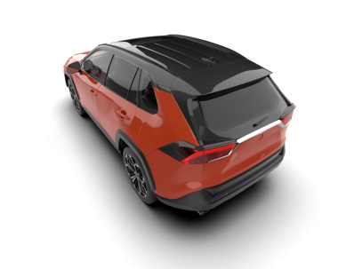 Modern spor araba beyazdan izole edilmiş. 3d illüstrasyon