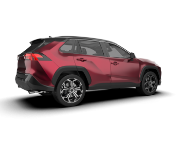 Modern lüks arabası olan bir SUV. 3d oluşturma